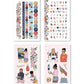 Rongrong Let's Get Crafty Planner Stickers Book for Planners, Calendars, Journals and Projects – Premium Quality Hand Drawn Creative Sewing Knitting Supplies – Scrapbook Accessories – 24 Pages