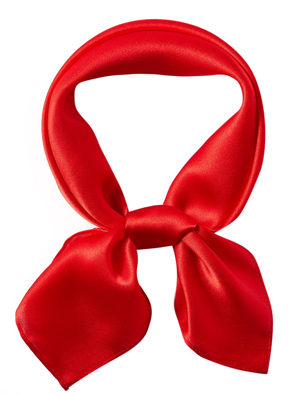 21"x21" Solid Color Silk Scarf-100% Mulberry Silk Neck Scarf-Light Thin Breathable Small Headscarfs