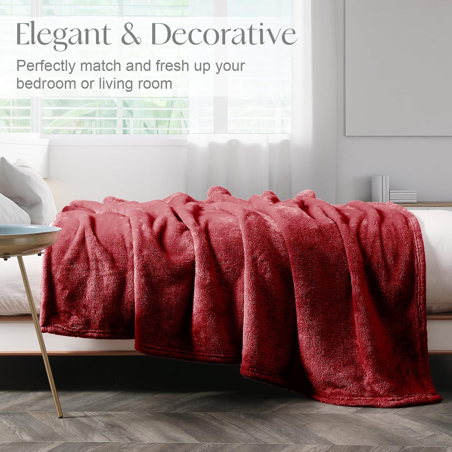 Whale Flotilla Extra Large Burgundy Throw Blanket for Couch, Decorative Soft Warm Fleece Bed Blankets, Plush Fluffy Thick Sofa Throws for All Season, 50x70 Inch