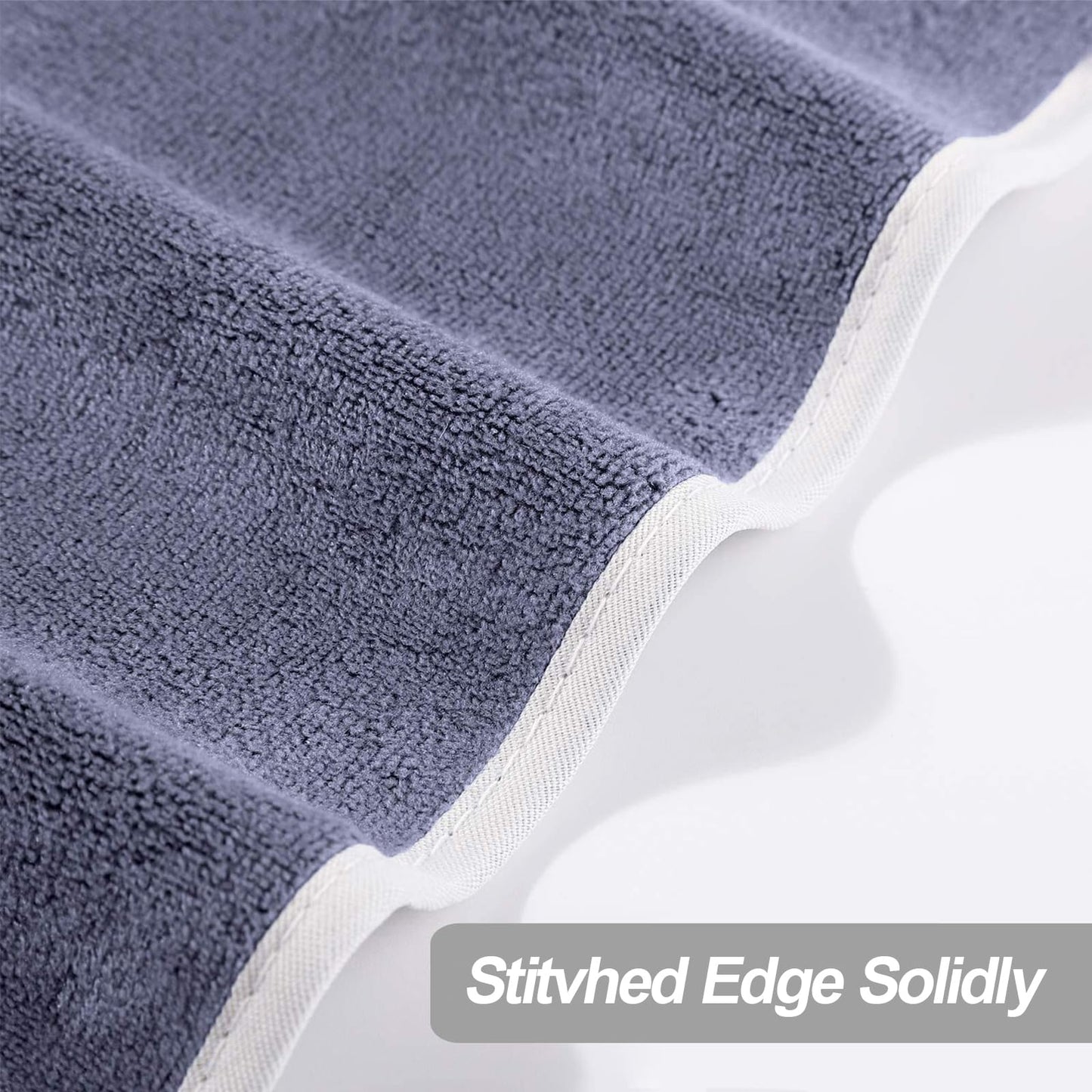 BOBOR Gym Towels Set, Microfiber Sports Towel for Men and Women, Super Soft and Quick-Drying 3-Pack Set Towel, for Tennis, Yoga, Cycling, Swimming (1Blue+1Purple+1Gray, 14" x 29")