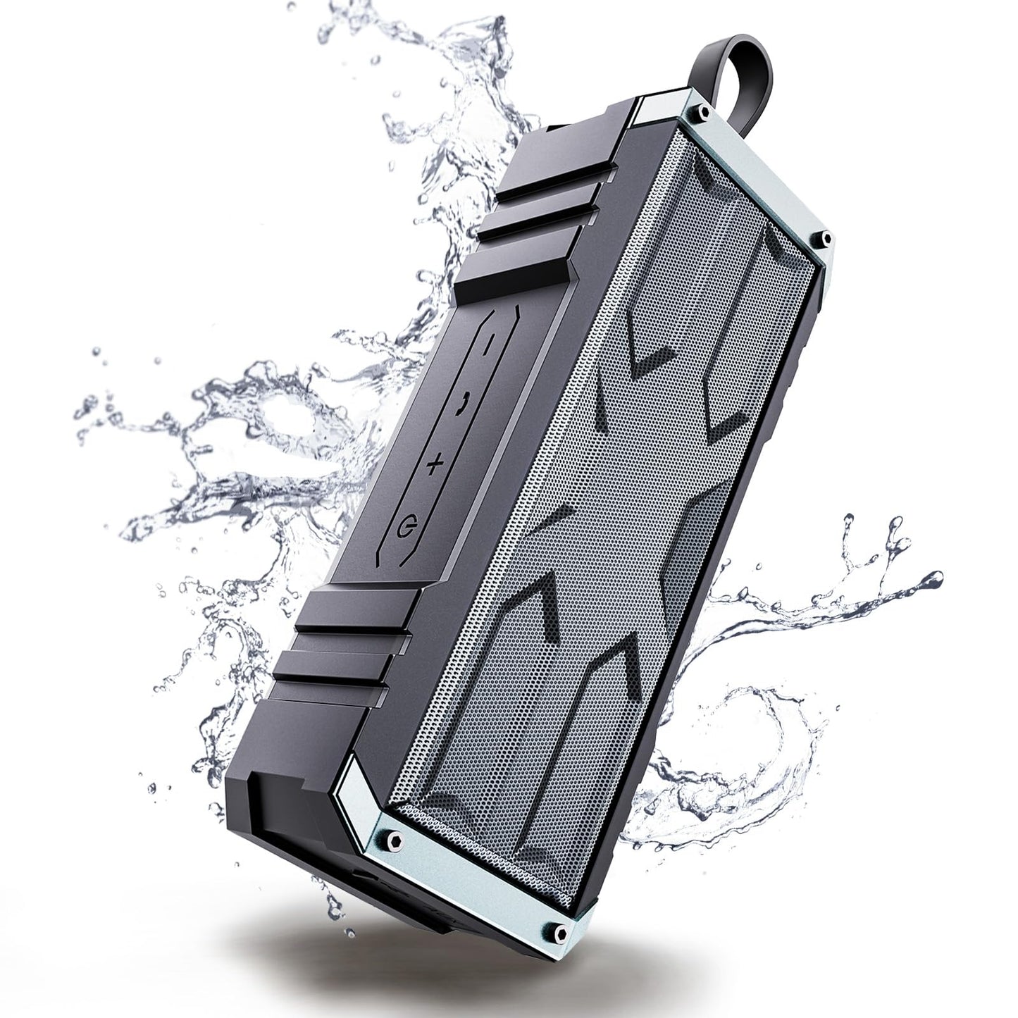 comiso Bluetooth Speaker, 5.3 Rugged Bluetooth Speakers with 20W Stereo Sound, IPX7 Waterproof, 24H Playtime, Small Speakers Blue Tooth Wireless with Deep Bass for Home, Outdoor, Beach, Travel