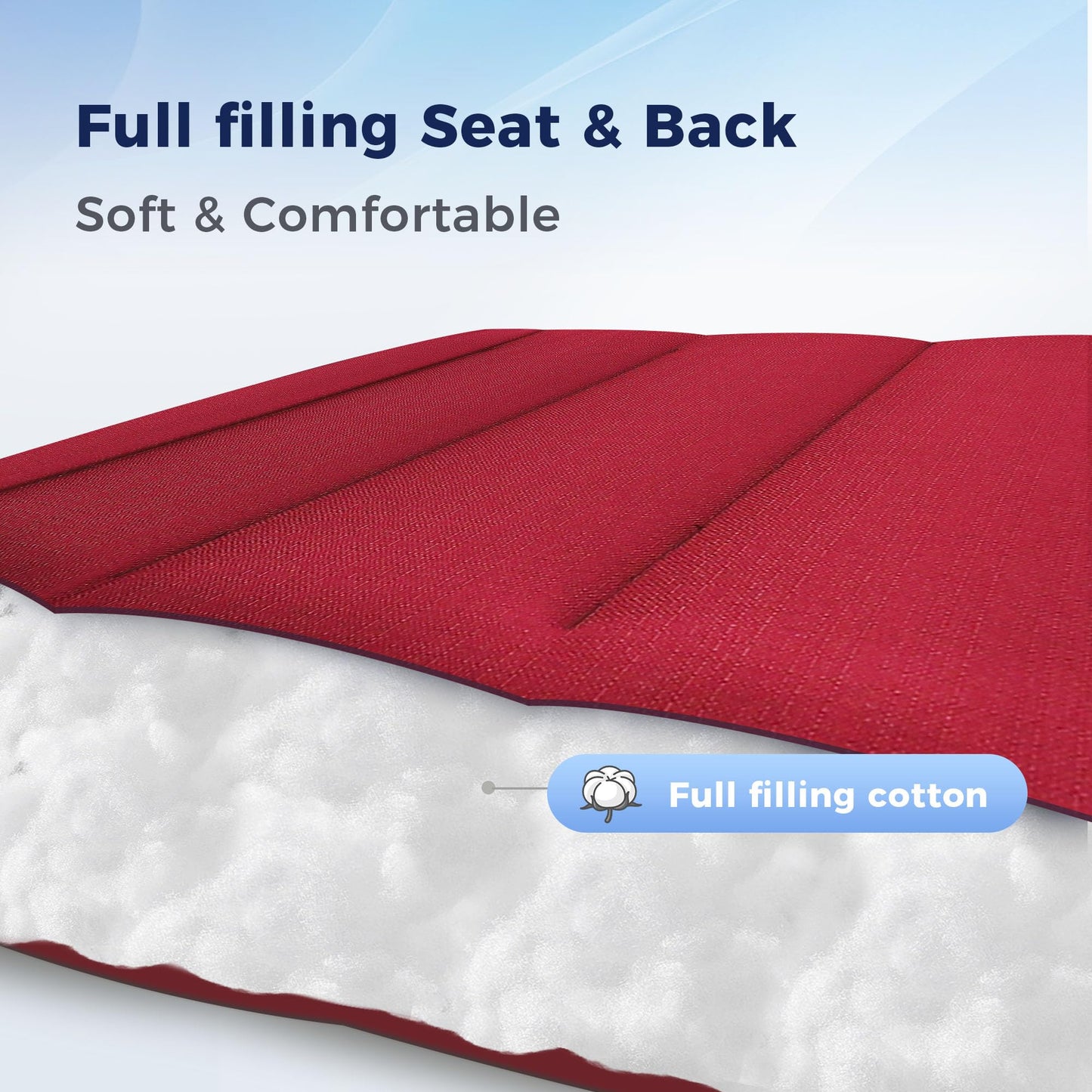 MAISON ARTS Padded Zero Gravity Lawn Chairs Set of 2 Foldable Patio Recliners Anti Gravity Lounge Chairs w/Pillow & Cup Holder Outdoor Camp Chairs for Poolside Backyard Beach Red