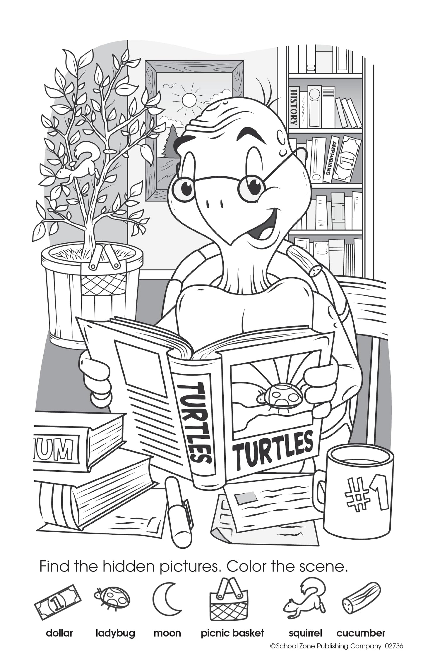 School Zone My First Hidden Pictures Workbook: 48 Pages, Pre-K, Preschool, Kindergarten, Activity Pad, Search & Find, Picture Puzzles, Coloring, Ages 4 to 6 (Little Busy Book Series)