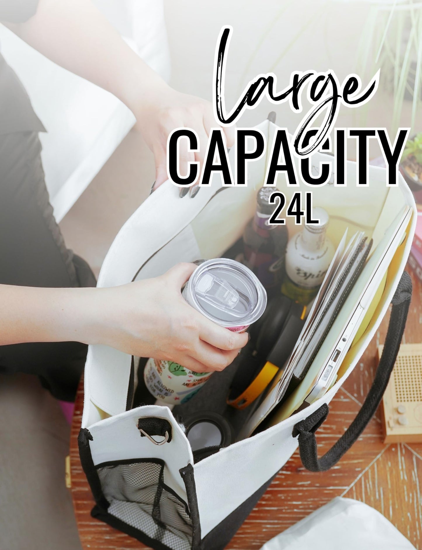 InnoBeta Boston Terrier Gifts for Women Canvas Tote Bag, Boston Terrier Gifts Tote with Top Zipper Closure and Shoulder Strap for Birthday, Mother's Day, Christmas