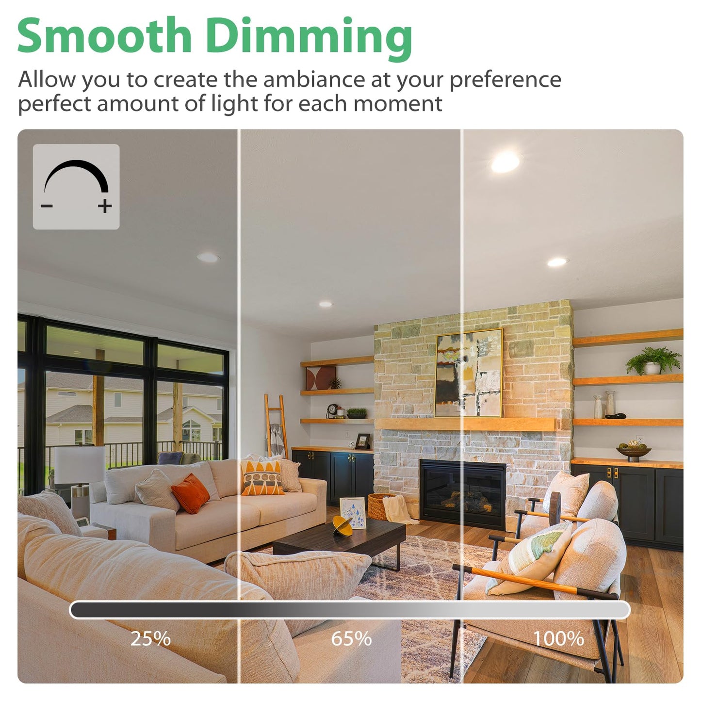 DEGNJU 24 Pack Indoor Flood Light Bulbs, BR30 LED Bulb 7W Equivalent 65W, Dimmable Recessed Light Bulbs, 650LM 3000K Warm White 15000 Lifetime LED Can Lights Bulb, Interior Home E26 Base