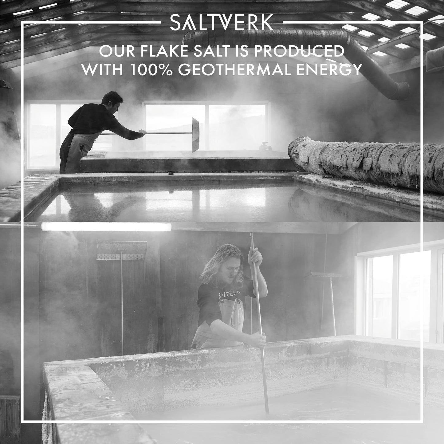 Saltverk Salt Gift Set- Includes 2 Jars - Flaky and Lava Sea Salts- Gourmet, Icelandic, Hand Harvested and Sustainably Made- 6.34 Oz Total