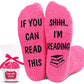 VICRAZY Book Lovers Gifts - Funny Socks for Book Lovers - Gift for Readers - Reading Stuff, Stocking Stuffers for Men, Women