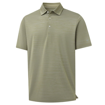 Rouen Polo Shirts for Men Dry Fit Performance Moisture Wicking Casual Jacquard Heather Collared Mens Golf Shirts Short Sleeve