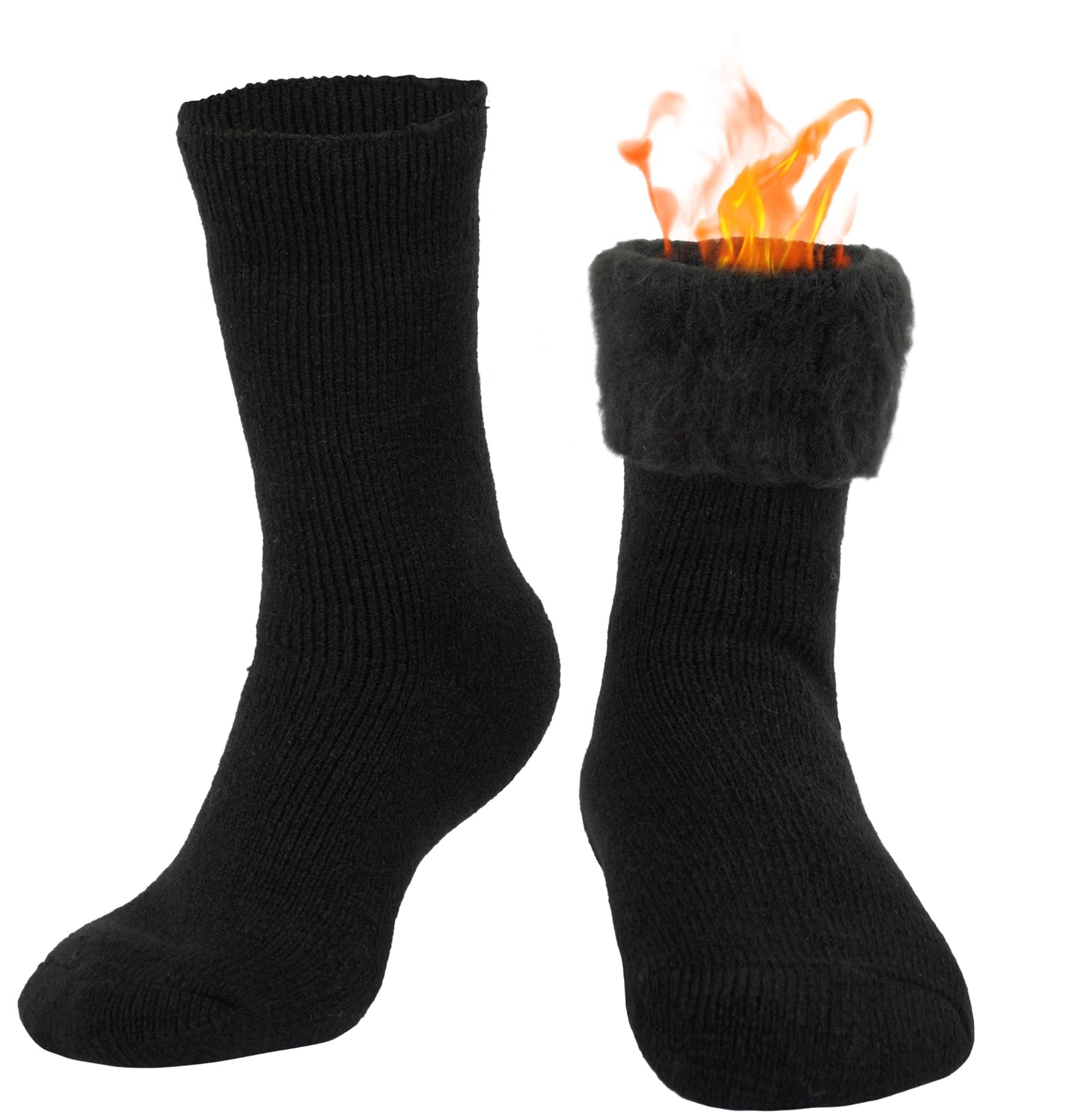 BomKinta Women Thermal Socks - Thick Boot Sock Warm Winter Crew Socks - Cozy Soft Christmas Socks Size 5-10