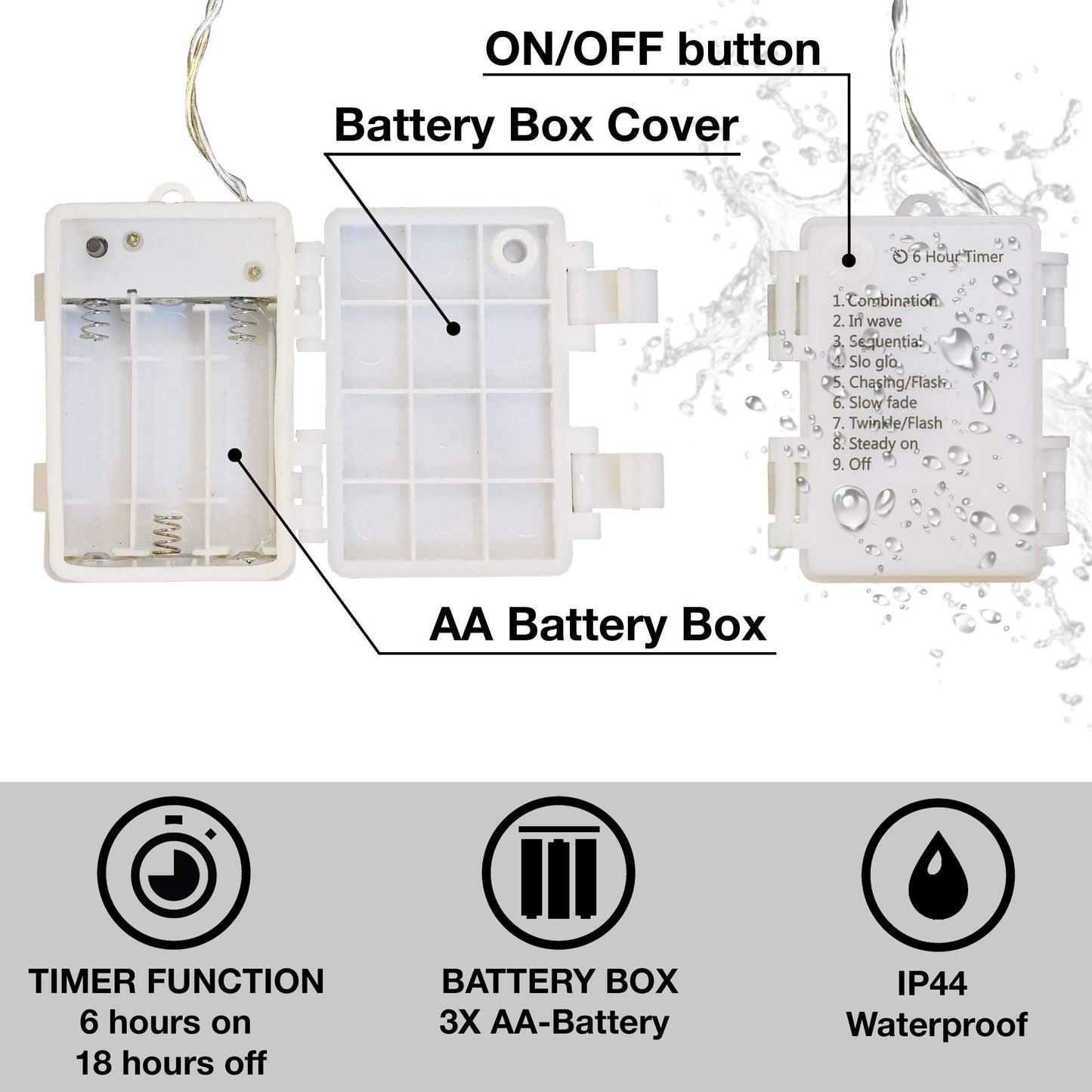 CozyHome – 5,5YD Golden Heart Lights Battery Operated with Remote | Fairy Valentines Garland Lights LED | String Lights Indoor Bedroom Window Mirror and Outdoor | The Valentine's Day Lighted up Decor