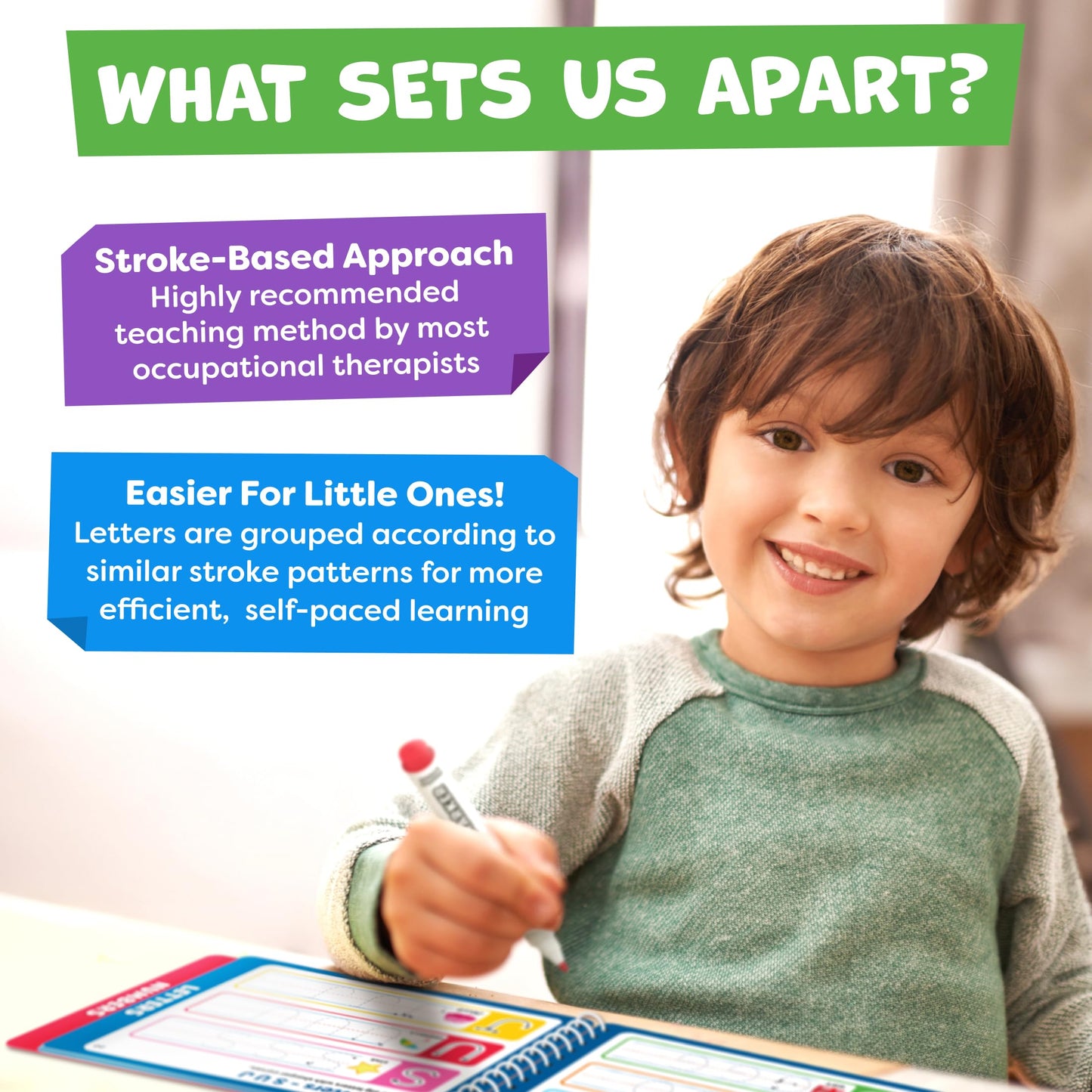 Preschool Learning Activities - Tracing Books for Kids Ages 3-5 - Toddler Handwriting Practice - Letter Tracing for Kids Preschool Kindergarten Workbooks 3-4, 4-5 - Learning Books - Summer Toys