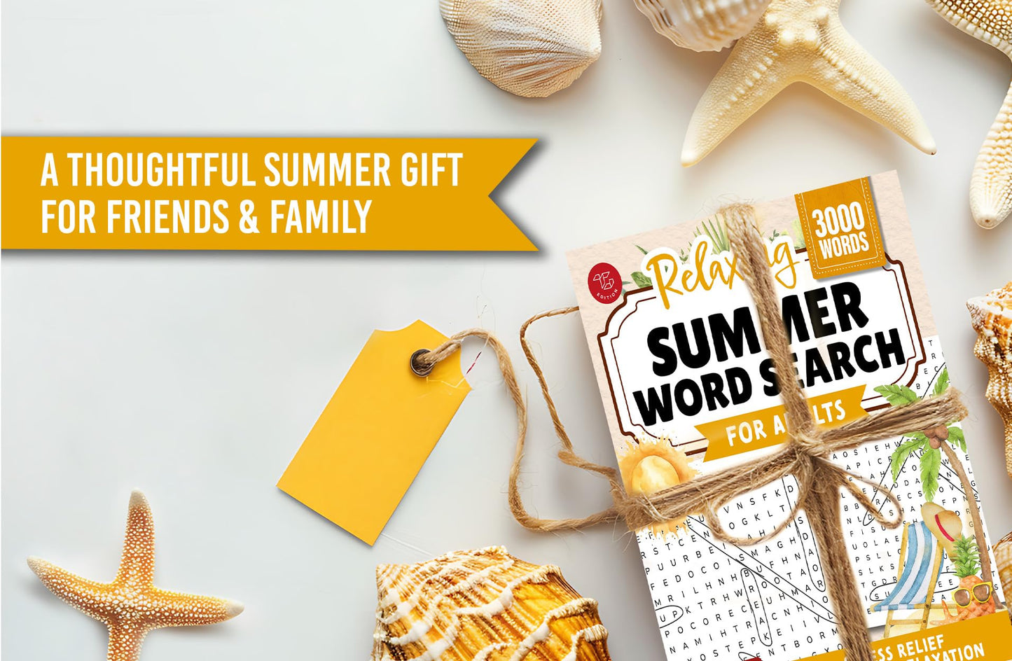 Relaxing Summer Word Search for Adults: Large Print Word Puzzles for Stress Relief and Beachside Relaxation (Word Find Books For Adults)