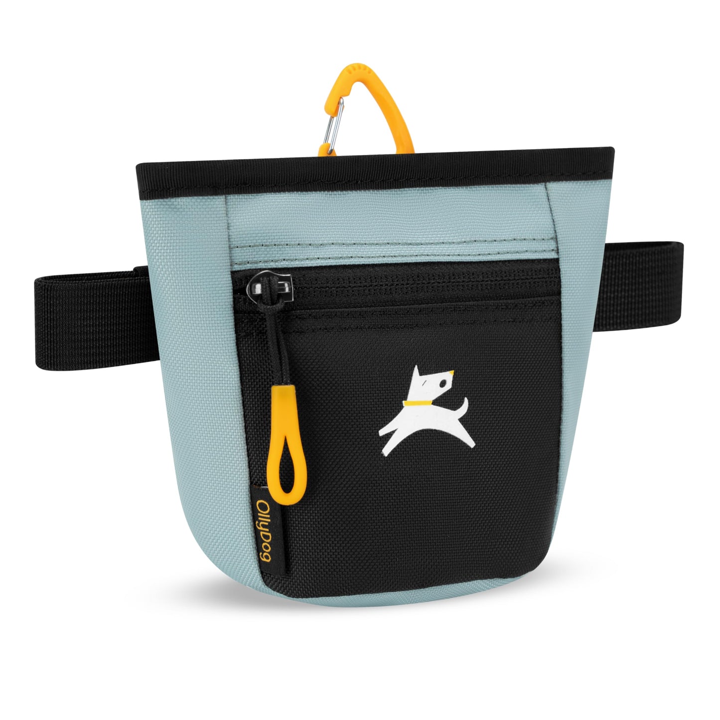 OllyDog Goodie Treat Bag, Dog Treat Pouch, Waist Belt Clip for Hands-Free Training, Magnetic Closure, Dog Training and Behavior Aids, Three Ways to Wear (St. Lucia)