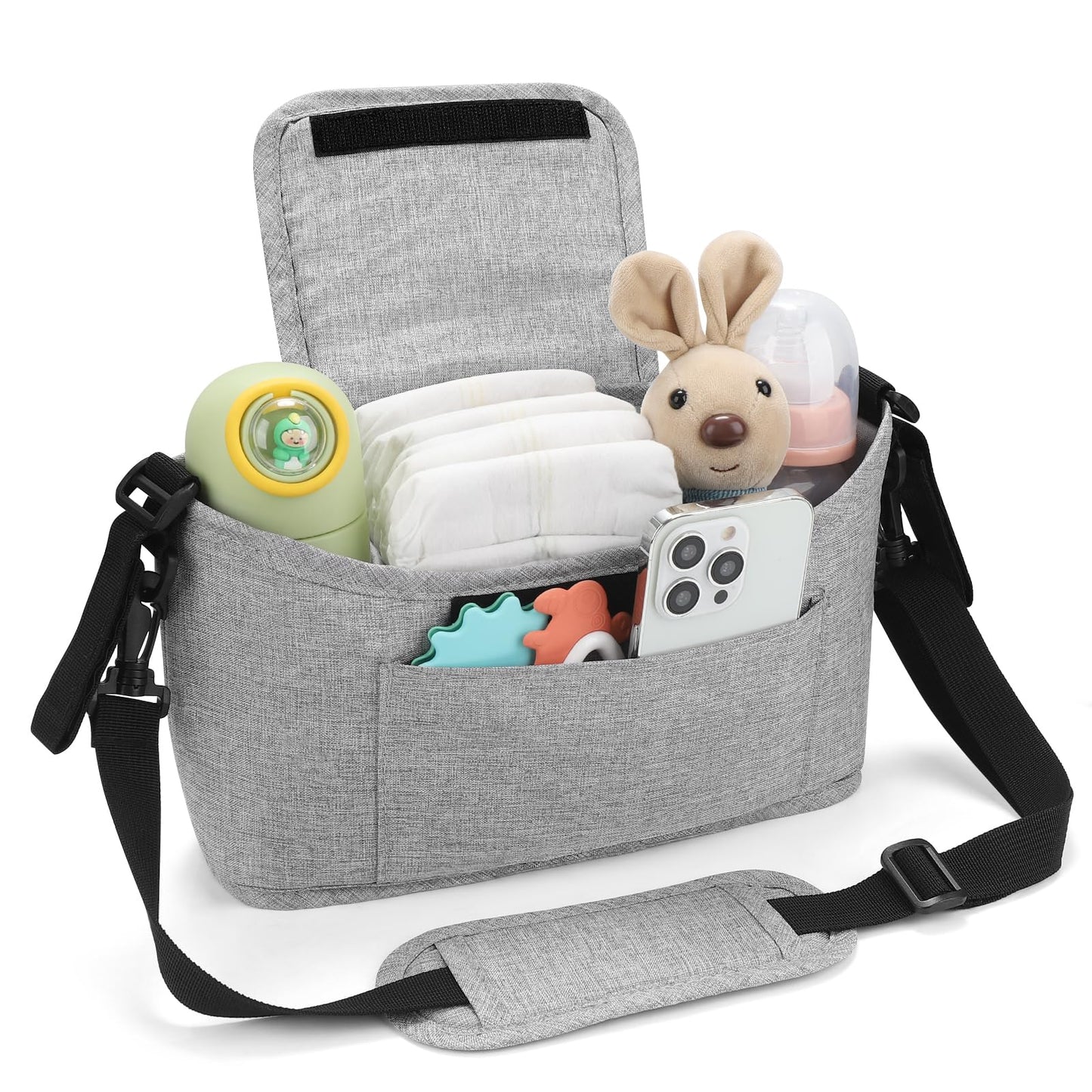 Accmor Universal Stroller Organizer, Stroller Bag Caddy Organizer, Stroller Organizer Accessories for Uppababy, Baby Jogger, Nuna, Doona, Britax Strollers