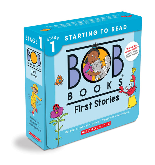 Bob Books - First Stories Box Set | Decodable Phonics Books, Ages 4 and up, Kindergarten (Stage 1: Starting to Read)