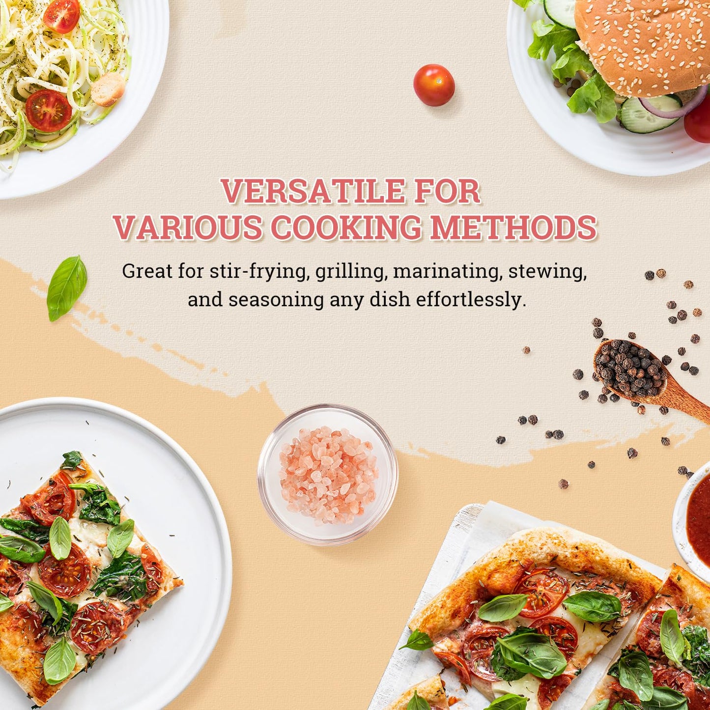 52USA Whole Black Peppercorns 18 oz + Himalayan Pink Salt (Coarse Grain) 39 oz, Salt and Pepper Grinder, Black Peppercorn Refil, Kosher Salt for Grinder Refill, Pink Himalayan Sea Salt, 2 Piece Set