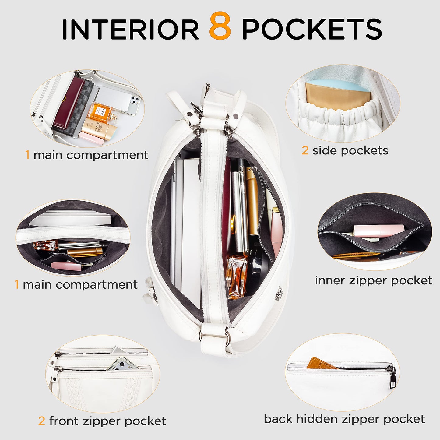 VOLGANIK ROCK Crossbody Bag for Women with Tassel Ladies Soft PU leather Purses and Handbag Pocketbooks