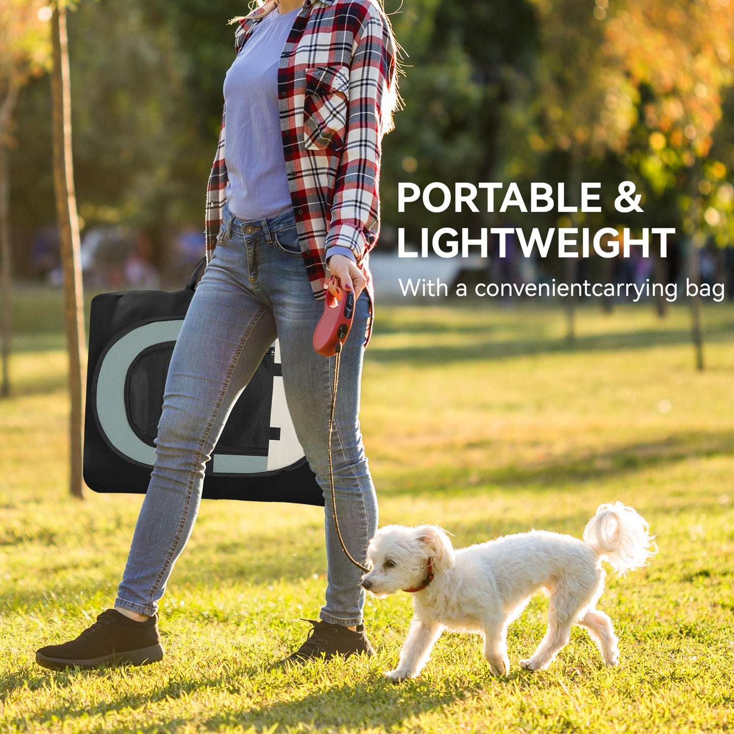 Siedihit Dog Cat Playpen, Puppy Pet Playpen Indoor for Small Dogs Tent Crates Cage Outdoor, Portable Pop Up Dog Kennel Playpen with Carrying Case for Dogs/Cats/Rabbits, Removable Zipper Top, Grey