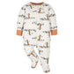 Gerber Baby Boys' 4 Pack Sleep 'N Play Footie, Jungle Blue, 3-6 Months