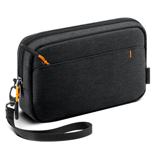 Inateck Electronics Organizer Travel Case, Water-resistant Cable Organizer Pouch, Multi-purpose Accessories Carry Case for Cord, Charger, Cables, Phone, USB Drive, Black, Medium