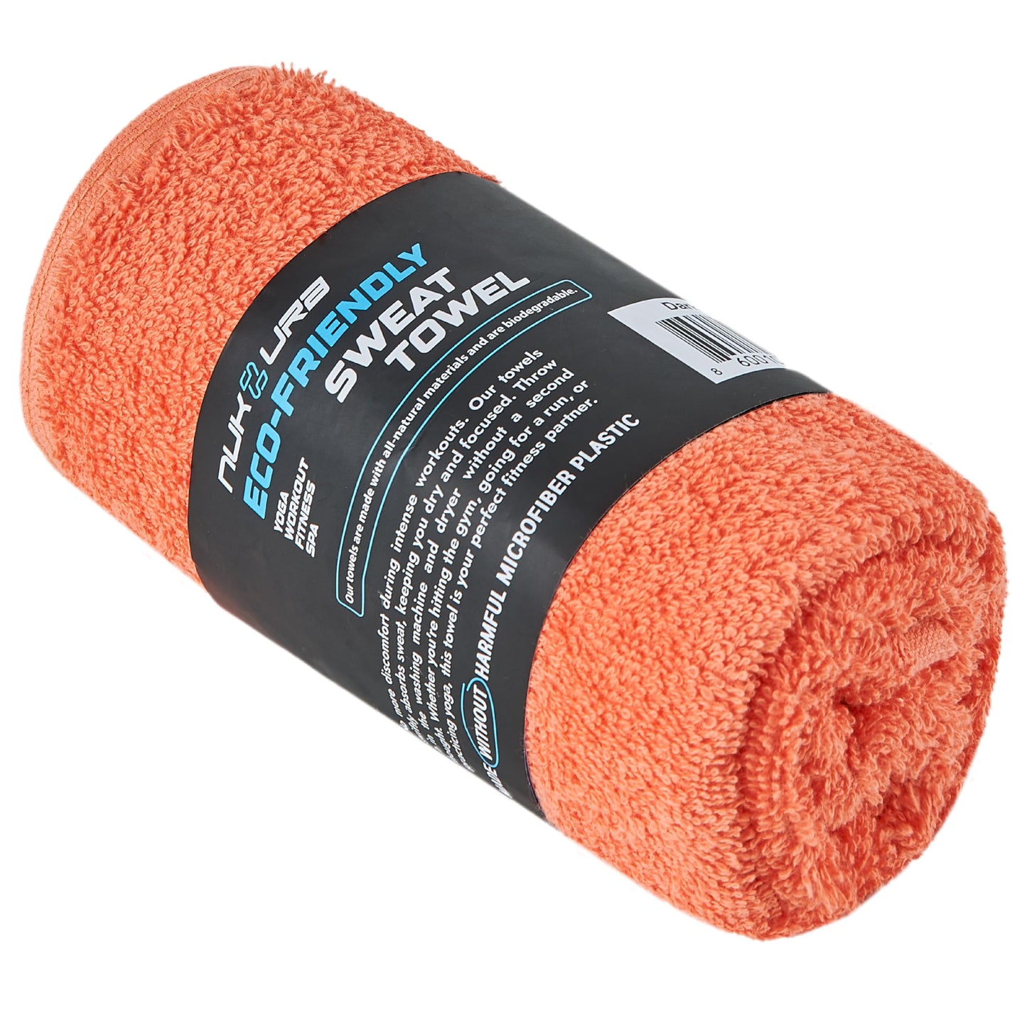 NUKURA 12’’x 40’’ Ultra Soft Bench Towel 1 Piece, High Absorbent 100% Turkish Cotton Towels, 450 GSM, Bulk Orders, Malibu Peach Color, Running, Sweat, Yoga, Burpee Towels