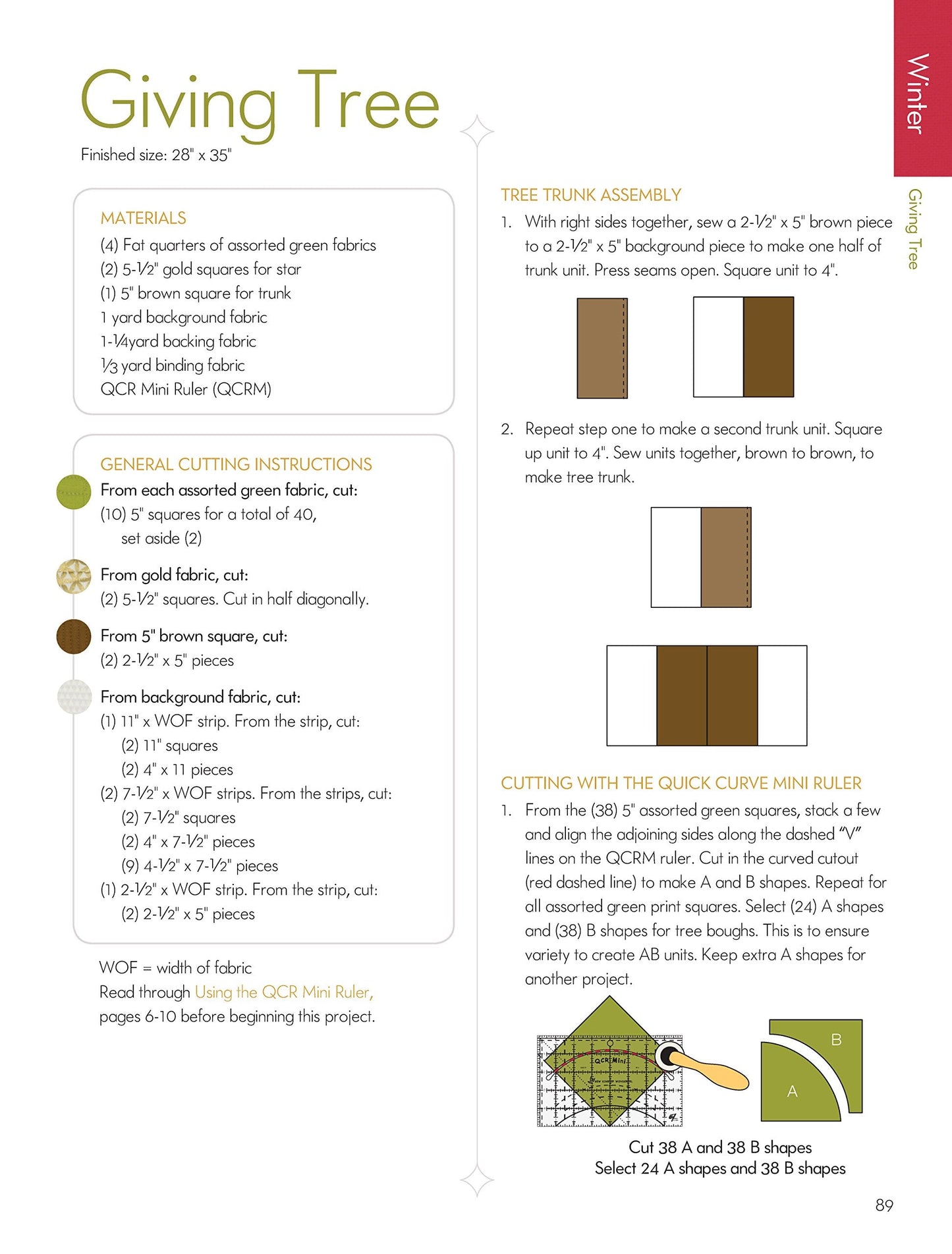 Mini Wonderful Curves: 16 Seasonal Quilt Projects Using the QCR Mini (Landauer) Patterns for Wall Hangings, Runners, & Quilts; Cut Easy & Accurate Curves with Sew Kind of Wonderful's Quick Curve Ruler