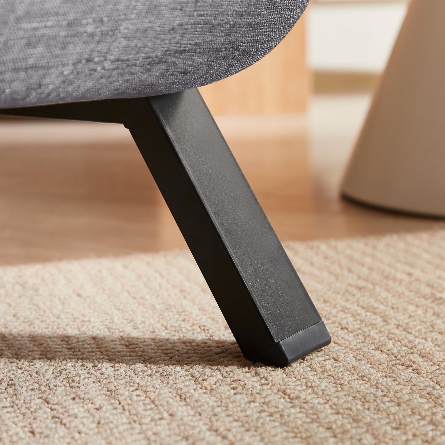 QQU 5-in-1 Convertible Sleeper Chair, Adjustable Folding Sofa Pull Out Bed, Chaise Lounge & Single Bed, Lounge Chair Indoor for Small Spaces, Living Room, Office, Apartment, Guest Room, Grey