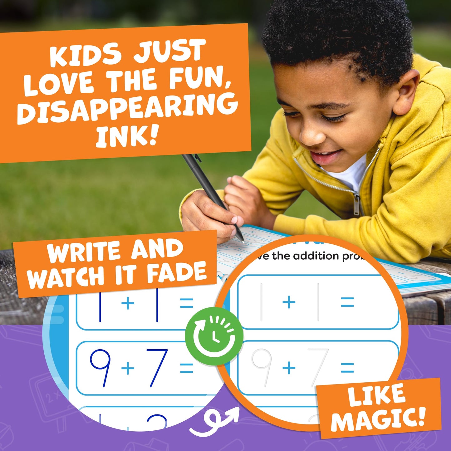 Magic Grooved Writing Practice for Kids - Grooved Handwriting Practice for Kids 5-7 8-10- Magic Copybooks for Kids Letter Tracing Books for Ages 3-5 - Preschool Learning Activities - Summer Toys