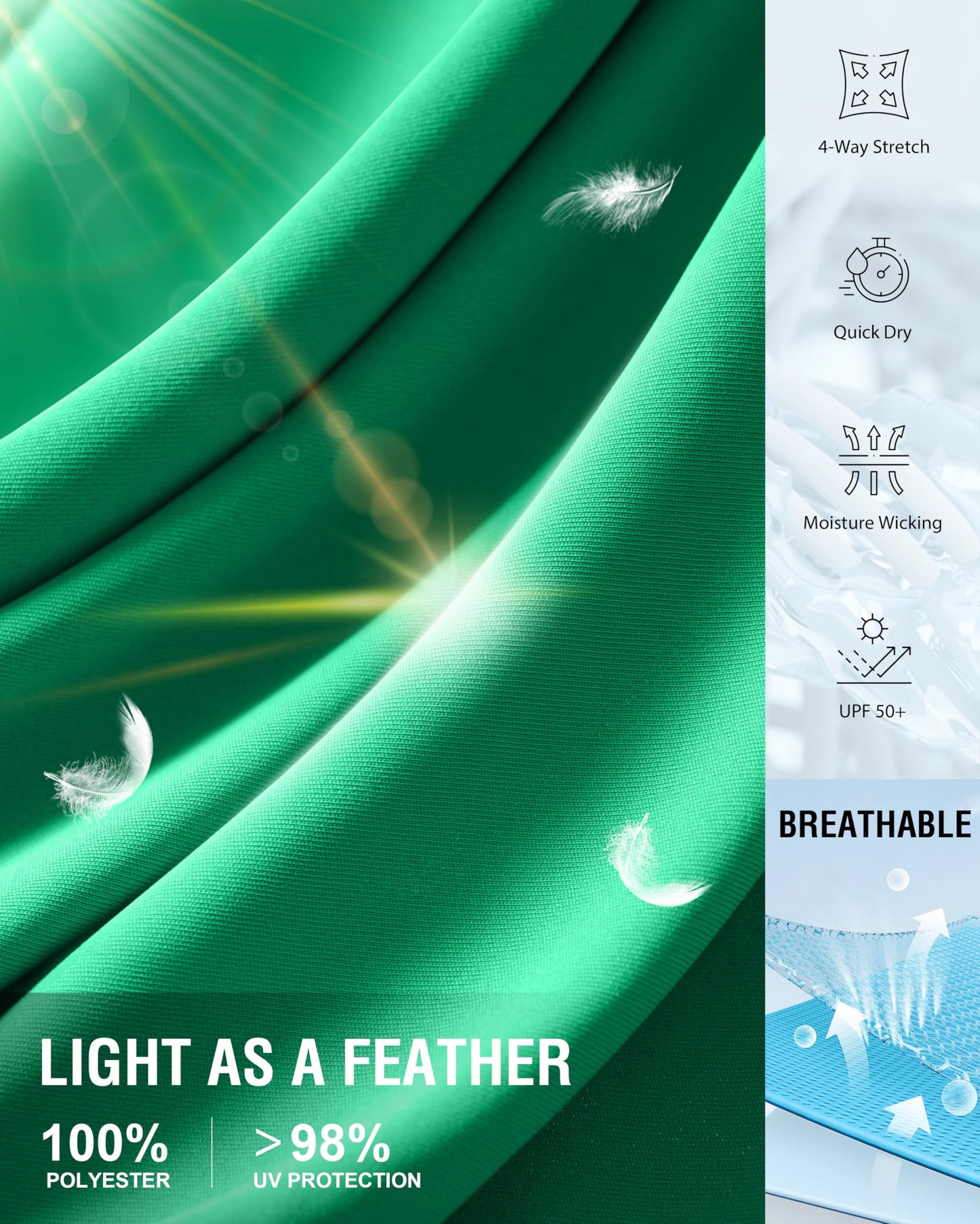 G Gradual Women's Workout Tank Tops Racerback Athletic Yoga Tops Loose Fit Sleeveless Running Gym Sports Shirts for Women(Green,L)