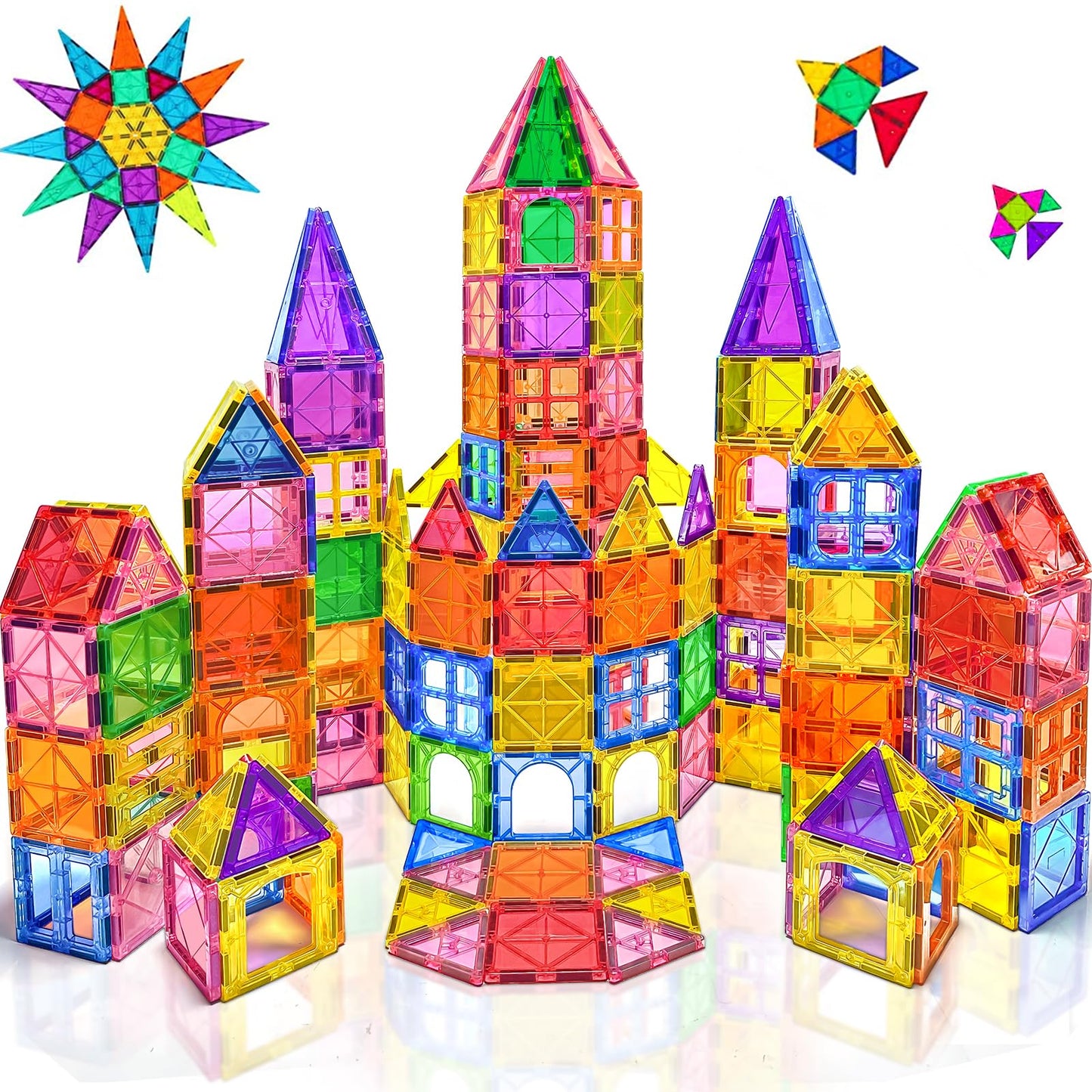 Large Magnetic People Figures for Kids-15pcs,3”Community Helpers Toys People Set Perfect for Magnetic Tiles Building Blocks for Toddlers Boys Girls Ages 3 4 5 6 7+,Creative Magnet Toys Expansion Pack