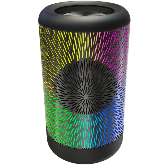 MAWODE Mini Bluetooth Speaker, 24H Playtime, Wireless Outdoor IPX6 Waterproof, 90dB Loud Sound, Stereo Pairing, Portable with RGB Party Lights, Camping Light, Support USB, Aux & TF Card (T10 Pro RGB)