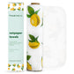 Reusable Paper Towels - 10 Pack - Roll of Washable Cotton Cloth Paper Towels - Paperless Reusable Napkins Cloth Washable - Absorbent + Long Lasting - Zero Waste Products - (Lemon)