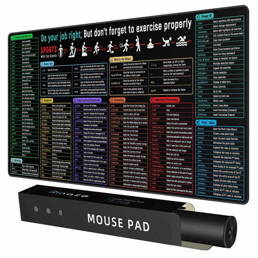 Extra Large Gaming Mouse Pad with Black Topographic, XXL Mousepad, Big Mouse Mat Desk Pad, Non Slip Keyboard Pad for Gaming Computer Laptop PC Office Desk Accessories