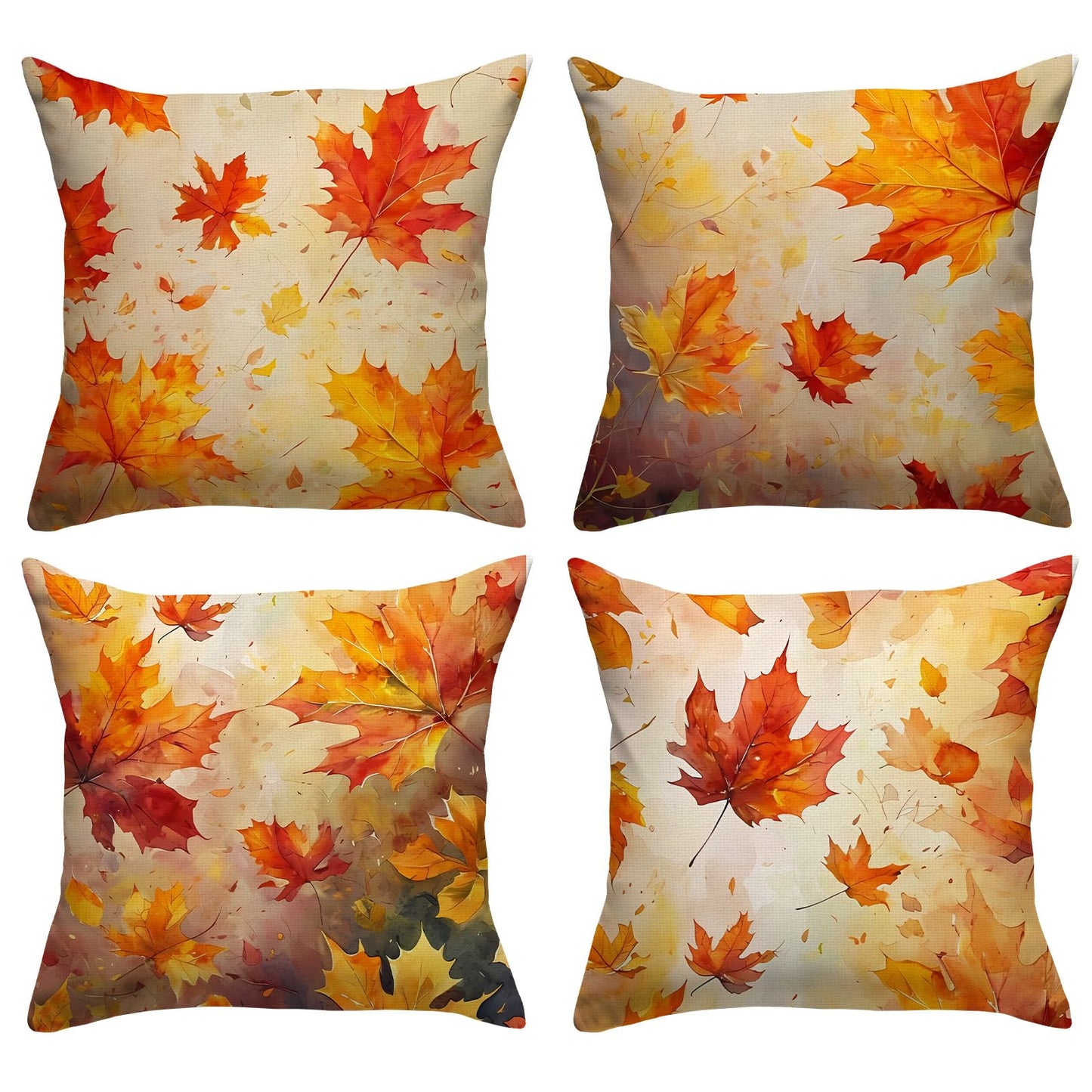 FARMNALL Fall Decorations for Home, Fall Pillow Covers 18x18 Set of 4, Autumn Thanksgiving Decorations and Supplies for Home Sofa Couch Decor