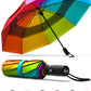 Repel Umbrella - Windproof Travel Umbrellas for Rain - Engineered to Withstand 85MPH Winds, <1lb - Lightweight, Durable, Compact, Waterproof, Auto Open Close, Fiberglass Frame