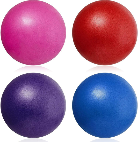 4 Pcs Water Resistance Ball 10 Inches Low Impact Pool Workout Equipment for Adults PVC Aquatic Exercise Equipment for Women Men Water Sports Swimming Fitness, Pink Blue Purple and Red