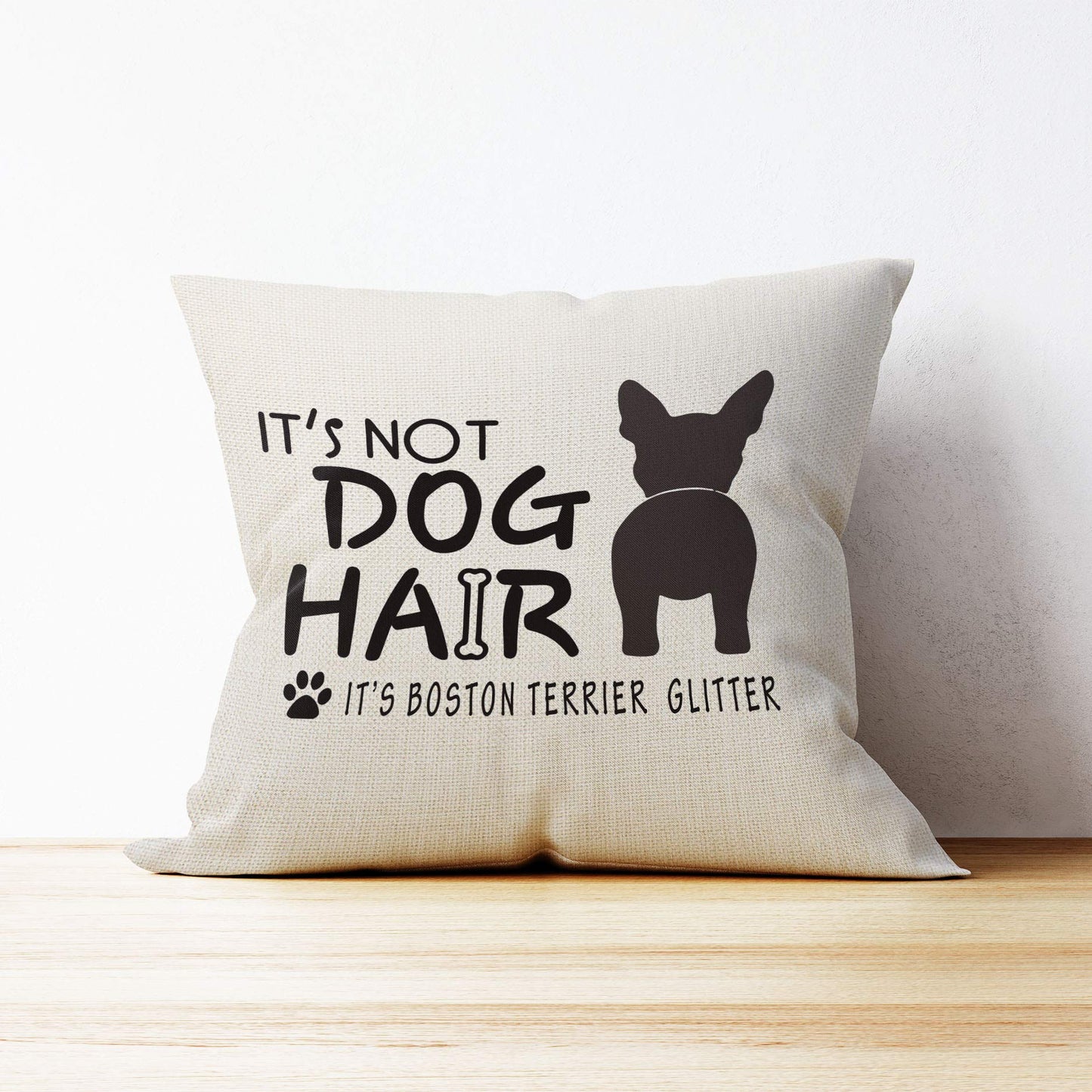 Mancheng-zi Boston Terrier Pillow Covers 18x18,Boston Terrier Gifts for Women,Boston Terrier Gifts,Boston Terrier Decor,Dog Mom Gifts,Dog Lovers Gifts