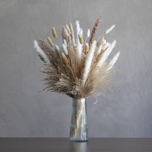 auleegay 120PCS 17” Dried Pampas Grass Bouquet with Rabbit Tail - Ideal for Wedding/Home/Party Decoration