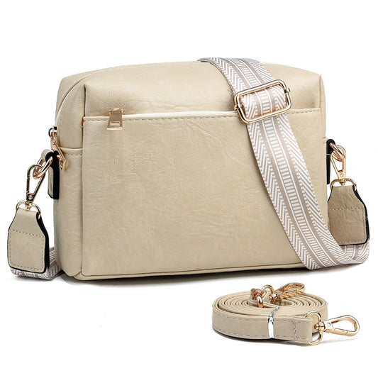 COCIFER Crossbody Bags for Women Purses Women's Shoulder Handbags Satchel Small Vegan Leather Cross Body Purse Wallet (N Beige)