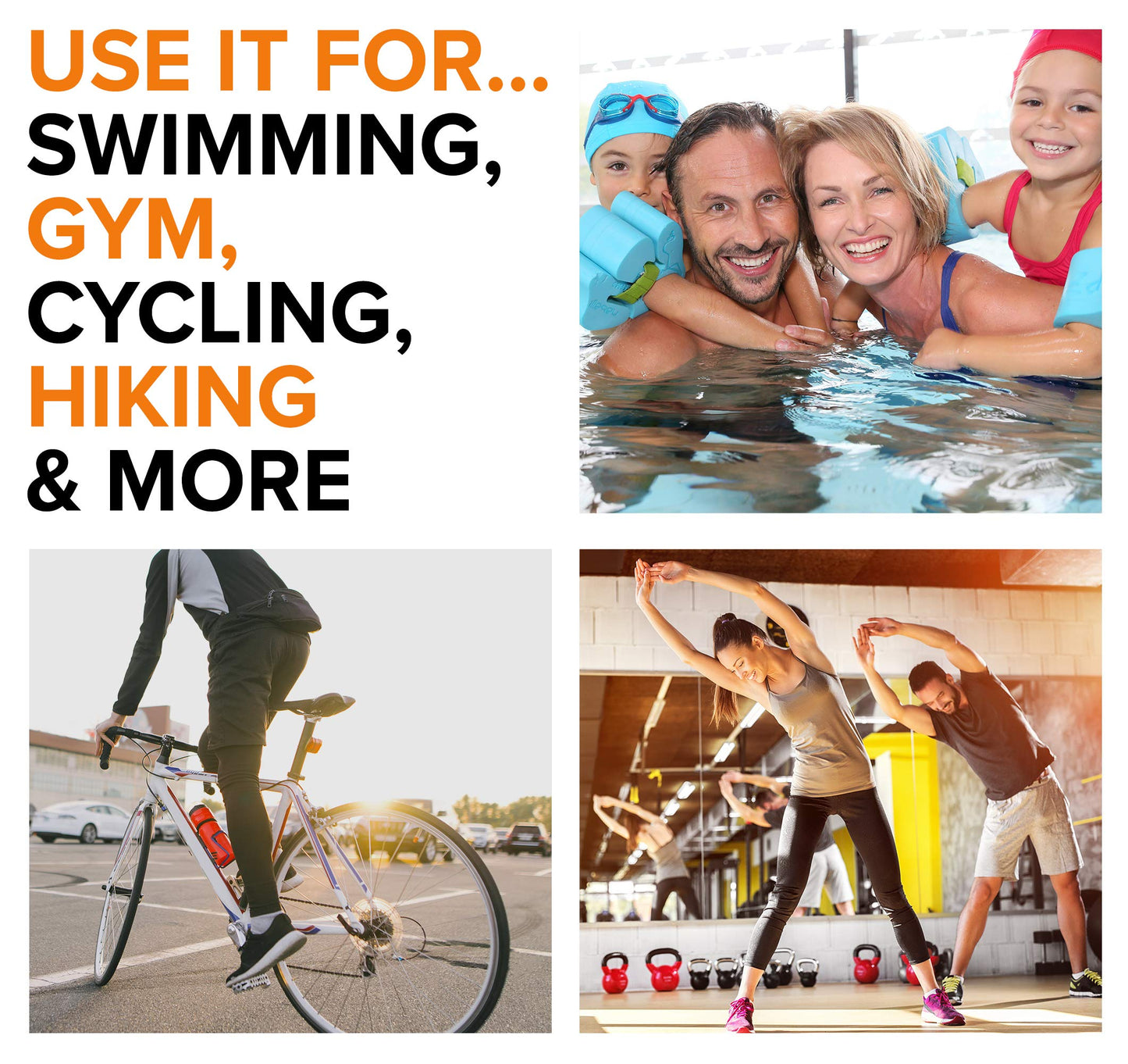 Fitdom Large Mesh Swim Drawstring Sling Bag. Best for Swimming, Gym & Beach