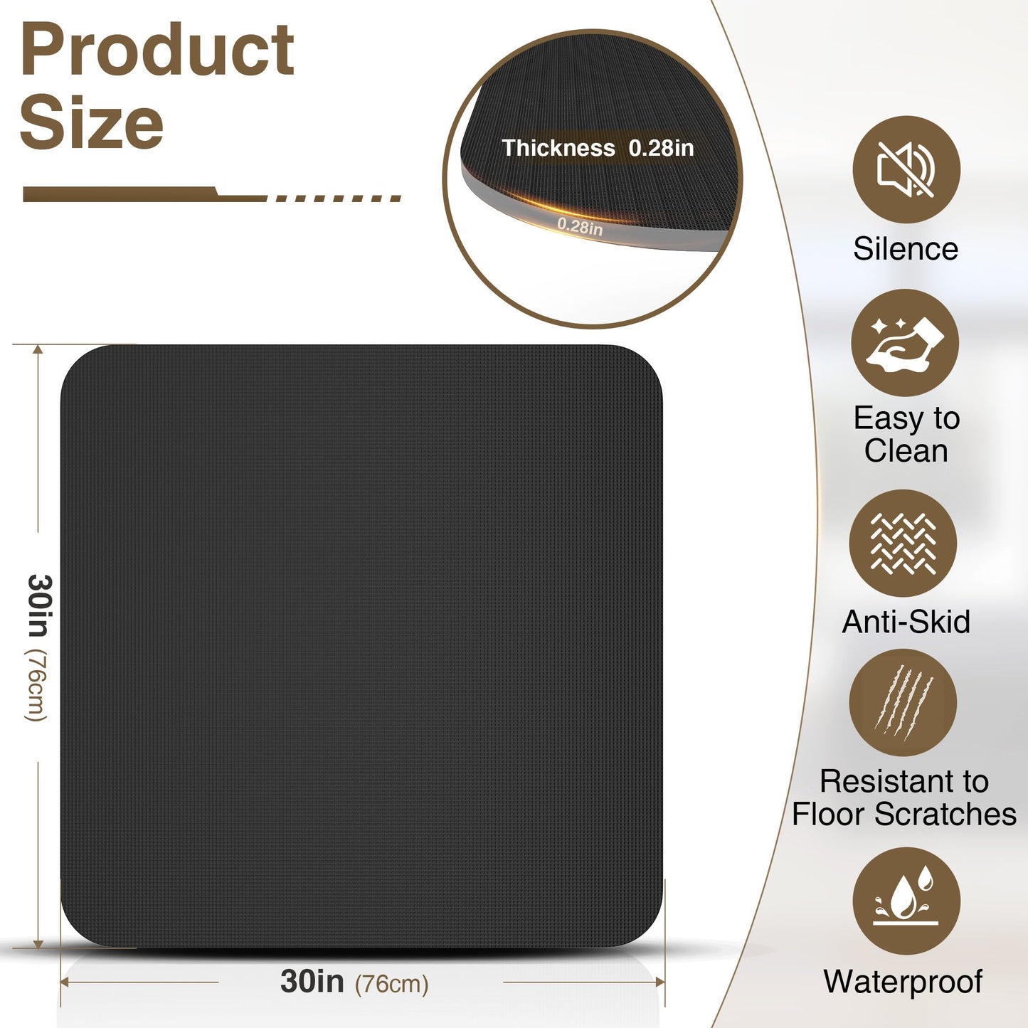 Non Slip Recliner Pads For Hardwood Floors, Recliner Floor Protector Keep Recliner From Sliding, Recliner Slide Stoppers, Under Recliner Mat, Furniture Pad For Recliner, Recliner Gripper,Recliner Grip