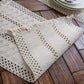 Alynsehom Macrame Table Runner Cream Beige Boho Table Runners with Tassels Hand Woven Cotton Table Runner Rustic Farmhouse Table Runners for Bohemian Kitchen Dining Table(12x71in)