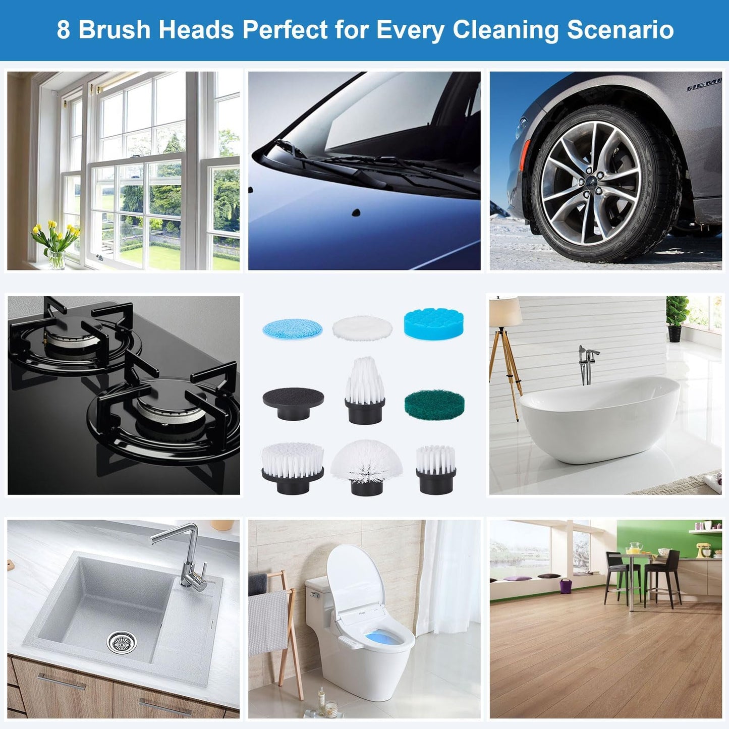 Fixm Electric Spin Scrubber with Extendable Handle & 4 Adjustable Angles, High-Speed Cleaning Brush for Versatile Deep Cleaning, Perfect for Bathroom, Shower, Tub, Tiles & Floors