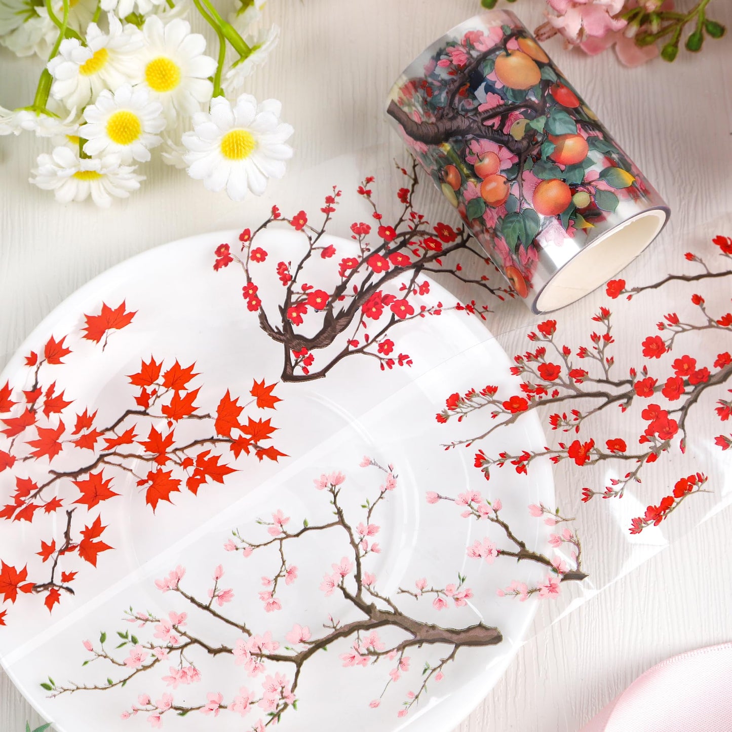 Junk Journal PET Tape - Blue Ocean Wave Scrapbooking Supplies Journaling Tape, Ocean PET Stickers for Journaling Decor