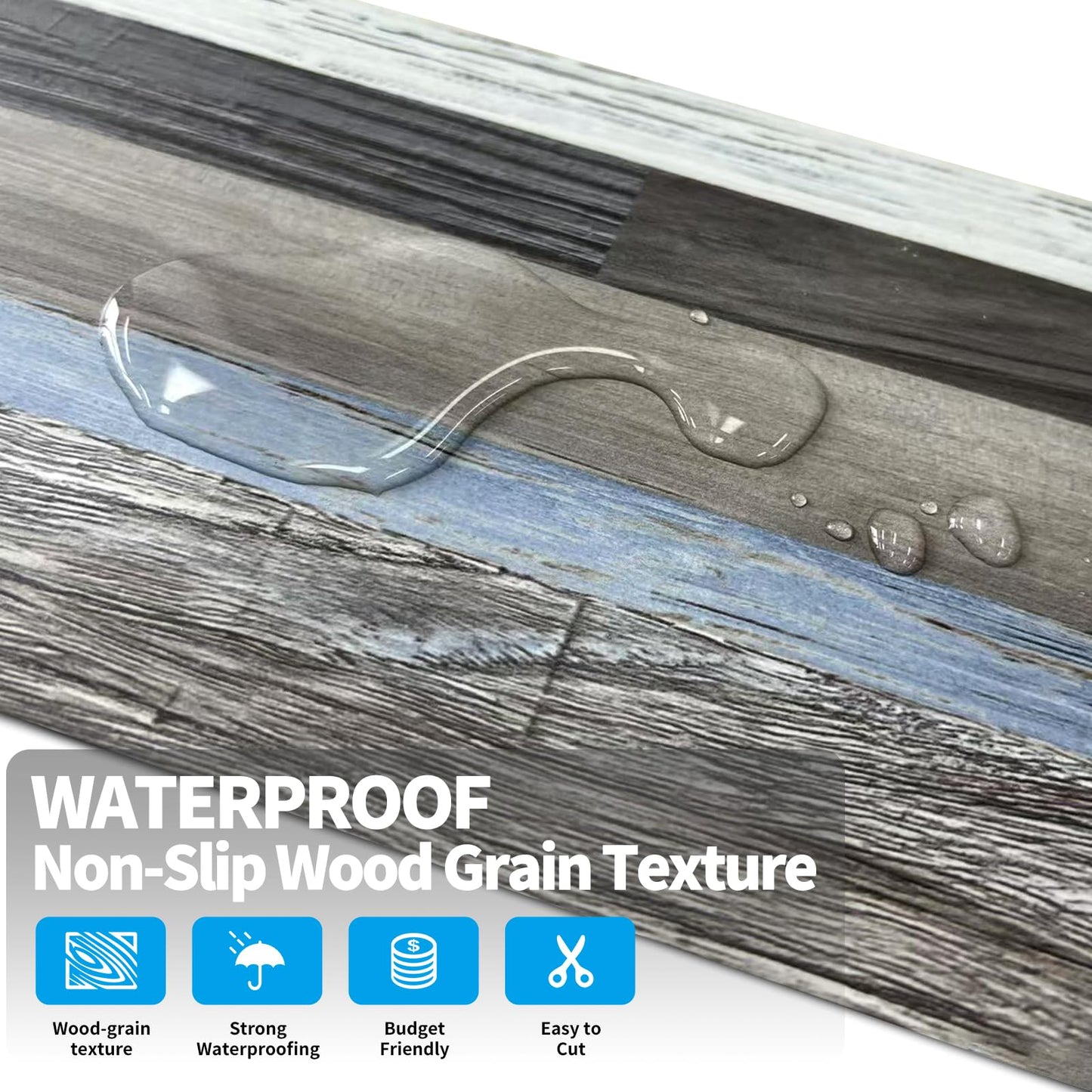 ATOPOSE Peel and Stick Vinyl Floorin,Laminate Flooring 36pcs-6"×36" with Wood Effect,Waterproof and Easy DIY Installation for Bedroom Living Room Kitchen Indoor Residential Area(54Fq.Ft,Quilt)