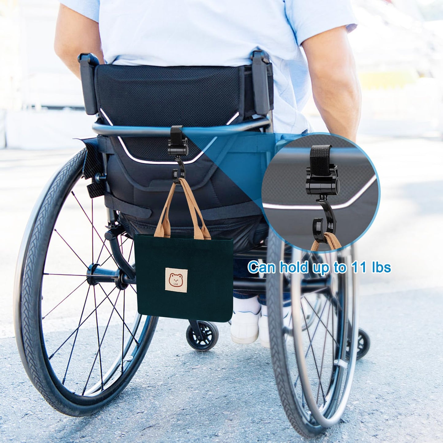 Accmor Stroller Cup Holder with Hook, Bike Cup Holder, Universal Cup Holder for Uppababy Nuna Doona Strollers, 2-in-1 Cup Phone Holder for Stroller, Bike, Wheelchair, Walker, Scooter