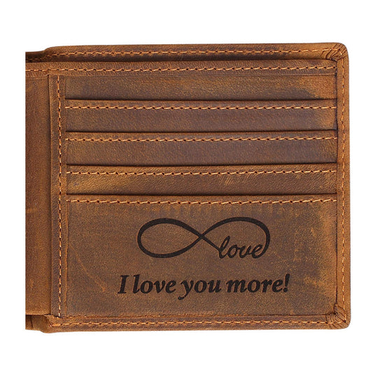 Engraved Personalized Wallet For Men - Gift For Boyfriend, Husband