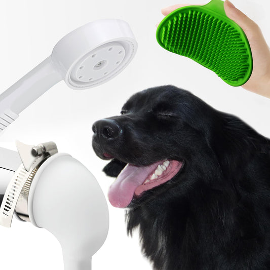 YOO.MEE Upgraded Bathtub Spout Pet Shower for Tub Spouts Without Diverter, Ideal for Pets Showering, Rinsing Hair, Cleaning tub and floor, Fast and Easy Operation