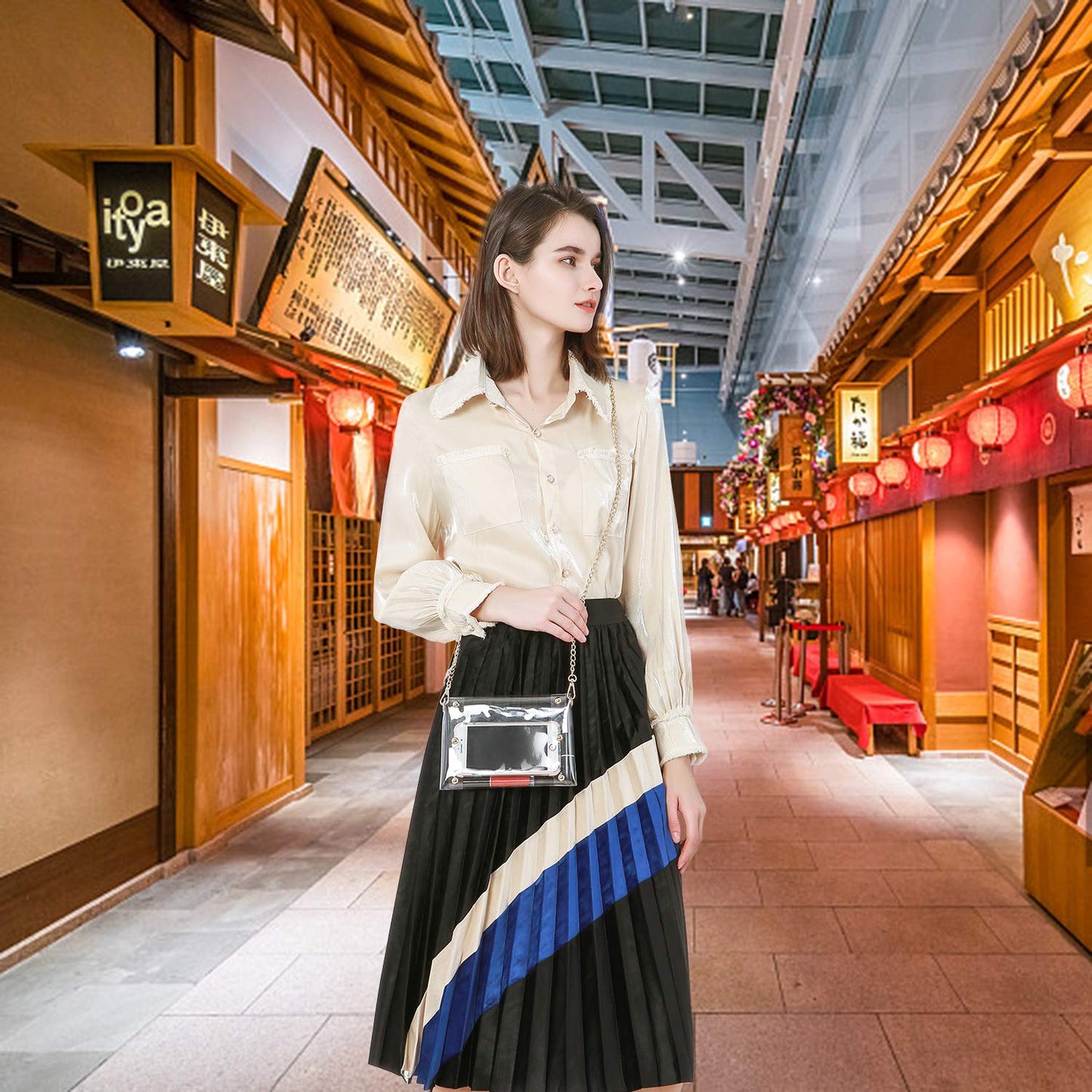 MOETYANG Clear Purse Stadium Approved for Women, Small Clear Crossbody Bag Fashion, Cute See Through Clutch Mini Shoulder Bag