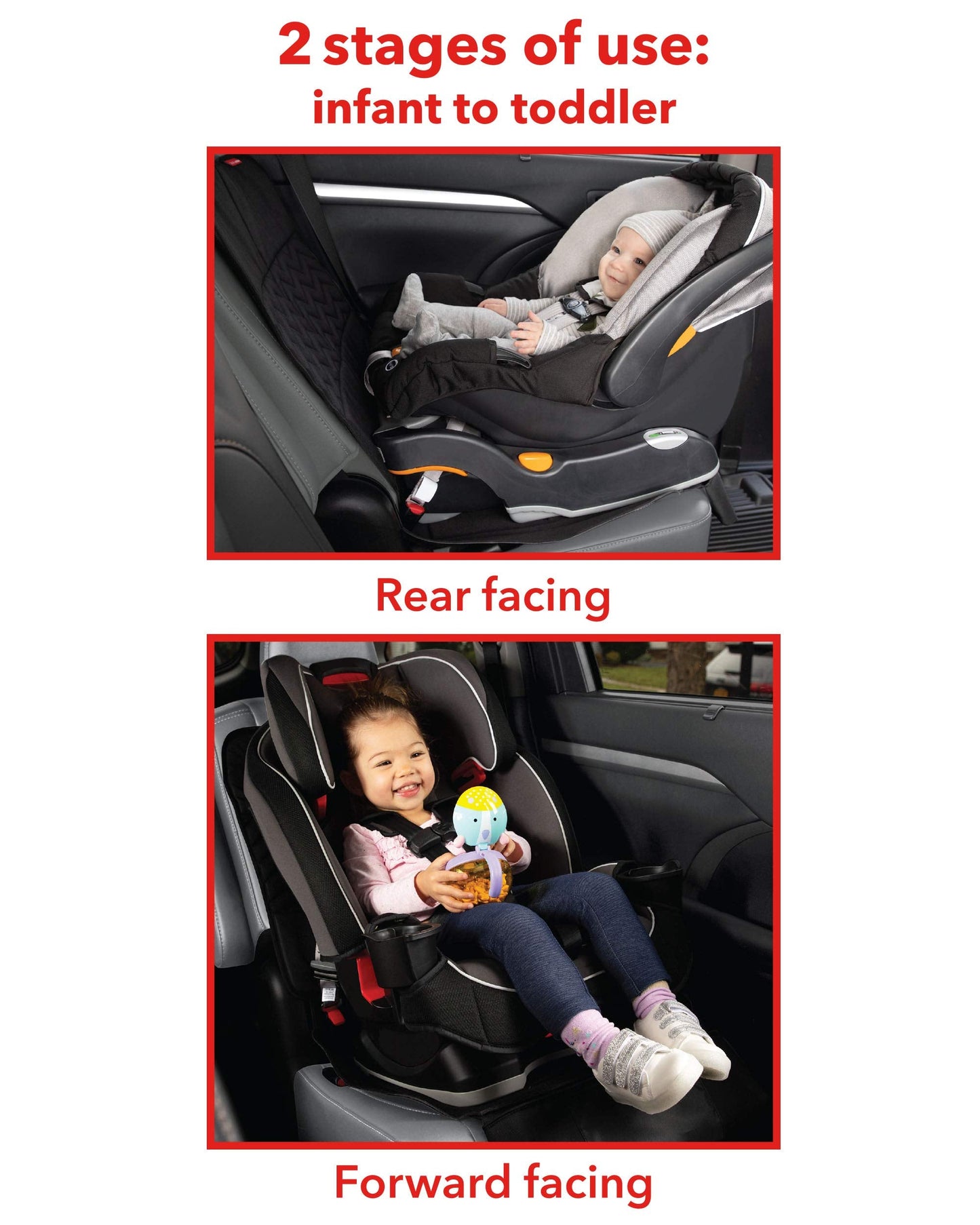 Skip Hop Clean Child Car Seat Protector, Universal Baby Carseat Cover with Clean Sweep Crumb Catcher